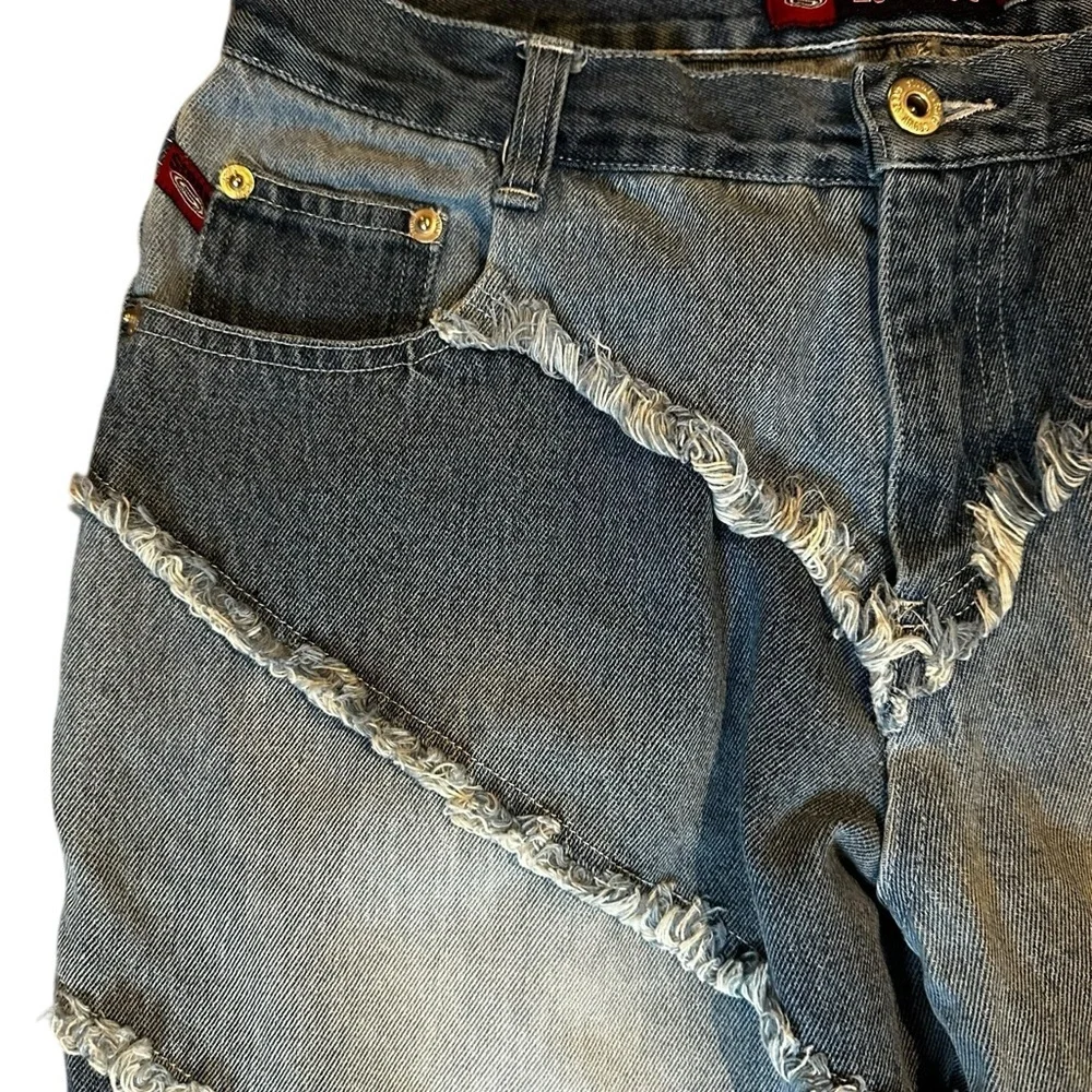 Vintage y2k 90s Blue Flared Women Jeans - Picture 6 of 8